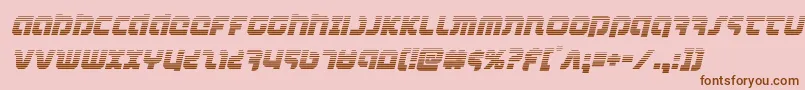 combatdroidgradital Font – Brown Fonts on Pink Background