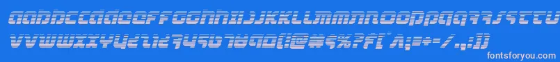 Czcionka combatdroidgradital – różowe czcionki na niebieskim tle