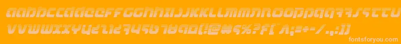 combatdroidgradital Font – Pink Fonts on Orange Background