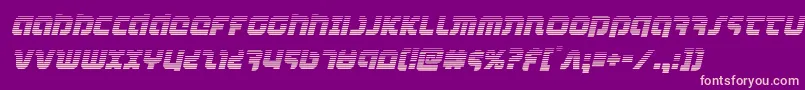 combatdroidgradital Font – Pink Fonts on Purple Background