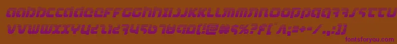 combatdroidgradital Font – Purple Fonts on Brown Background