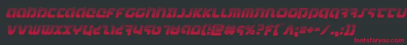 combatdroidgradital Font – Red Fonts on Black Background