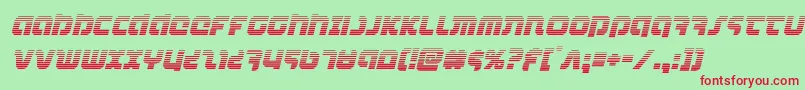 combatdroidgradital Font – Red Fonts on Green Background