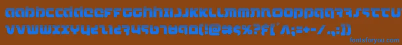 combatdroidhalf Font – Blue Fonts on Brown Background