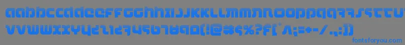 combatdroidhalf Font – Blue Fonts on Gray Background