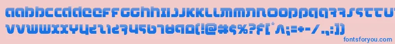 combatdroidhalf Font – Blue Fonts on Pink Background