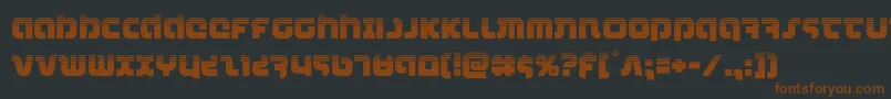 combatdroidhalf Font – Brown Fonts on Black Background