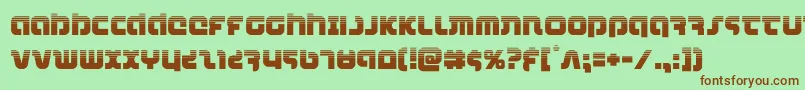 combatdroidhalf Font – Brown Fonts on Green Background