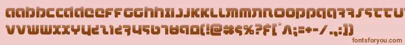 combatdroidhalf Font – Brown Fonts on Pink Background