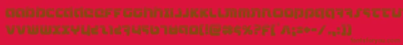 combatdroidhalf Font – Brown Fonts on Red Background