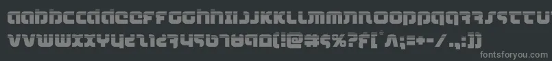 combatdroidhalf Font – Gray Fonts on Black Background