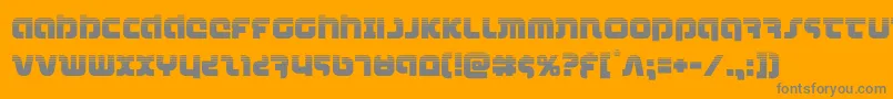 combatdroidhalf Font – Gray Fonts on Orange Background