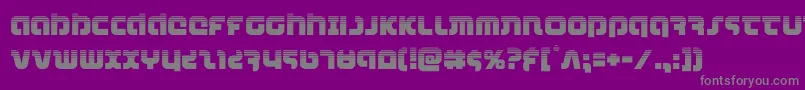 フォントcombatdroidhalf – 紫の背景に灰色の文字