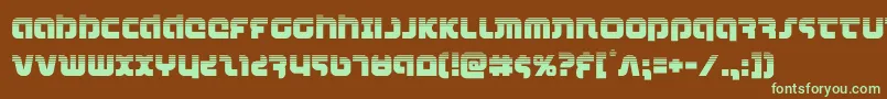 combatdroidhalf Font – Green Fonts on Brown Background