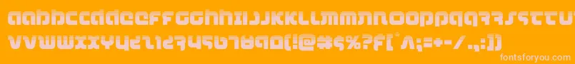 combatdroidhalf Font – Pink Fonts on Orange Background