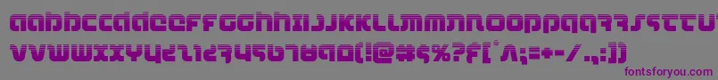 combatdroidhalf Font – Purple Fonts on Gray Background