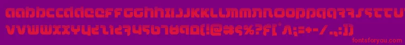 combatdroidhalf Font – Red Fonts on Purple Background