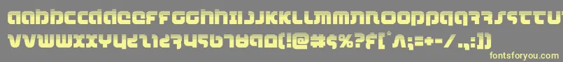 combatdroidhalf Font – Yellow Fonts on Gray Background