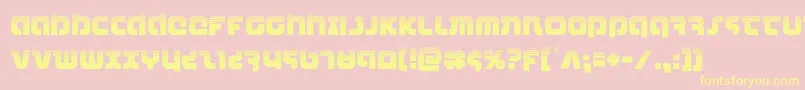 combatdroidhalf Font – Yellow Fonts on Pink Background