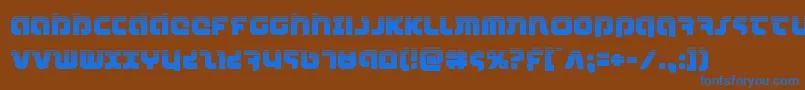 combatdroidhalf Font – Blue Fonts on Brown Background