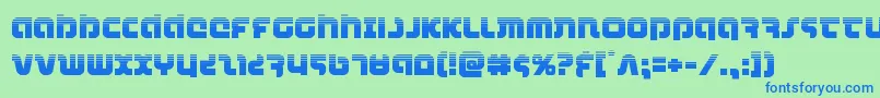 combatdroidhalf Font – Blue Fonts on Green Background