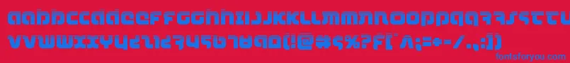 combatdroidhalf Font – Blue Fonts on Red Background