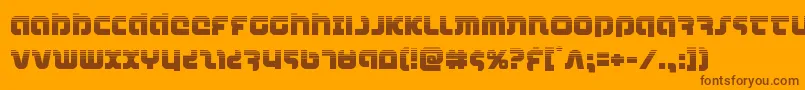 combatdroidhalf Font – Brown Fonts on Orange Background