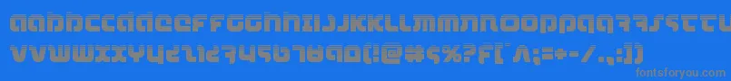 combatdroidhalf Font – Gray Fonts on Blue Background