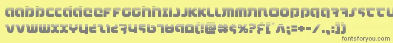 combatdroidhalf Font – Gray Fonts on Yellow Background