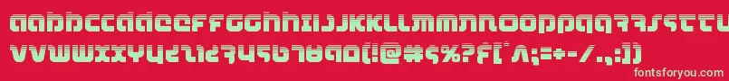 combatdroidhalf Font – Green Fonts on Red Background