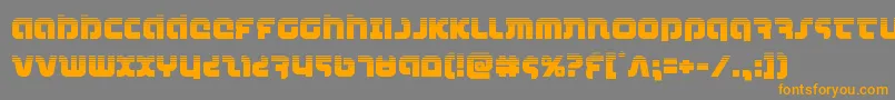 combatdroidhalf Font – Orange Fonts on Gray Background