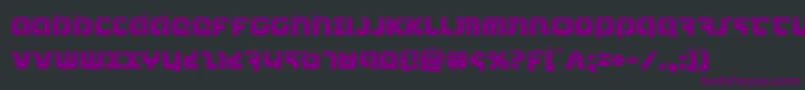 combatdroidhalf Font – Purple Fonts on Black Background