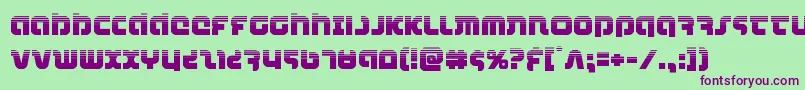 combatdroidhalf Font – Purple Fonts on Green Background