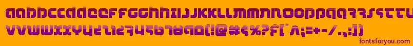 combatdroidhalf Font – Purple Fonts on Orange Background