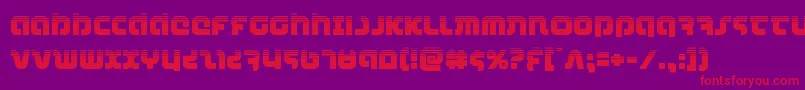 combatdroidhalf Font – Red Fonts on Purple Background