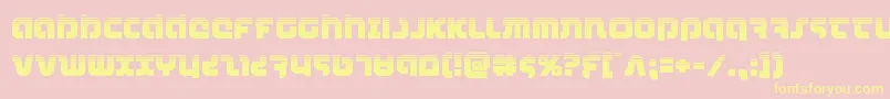 combatdroidhalf Font – Yellow Fonts on Pink Background