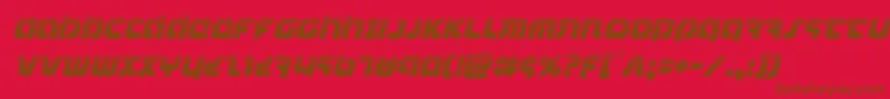 fuente combatdroidhalfital – Fuentes Marrones Sobre Fondo Rojo