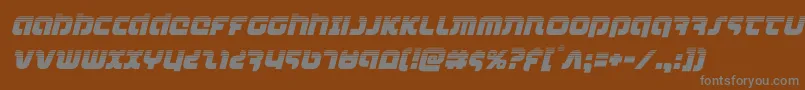 combatdroidhalfital Font – Gray Fonts on Brown Background