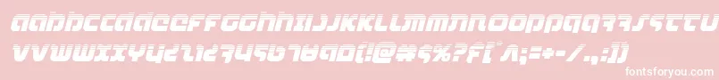 combatdroidhalfital Font – White Fonts on Pink Background