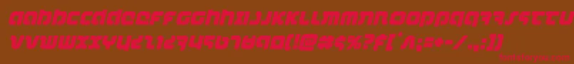 combatdroidital Font – Red Fonts on Brown Background