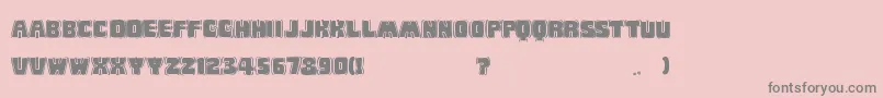 BabyEskimoKissesBlack Font – Gray Fonts on Pink Background