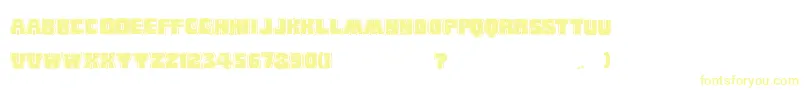 BabyEskimoKissesBlack Font – Yellow Fonts on White Background
