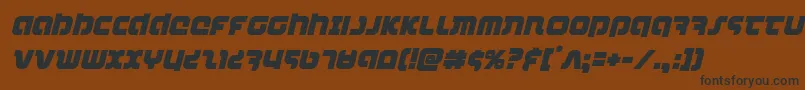 combatdroidital Font – Black Fonts on Brown Background
