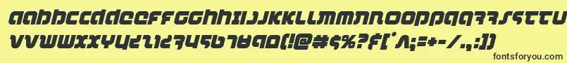 combatdroidital Font – Black Fonts on Yellow Background