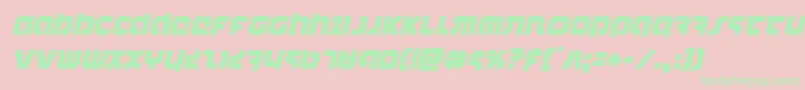 combatdroidital Font – Green Fonts on Pink Background