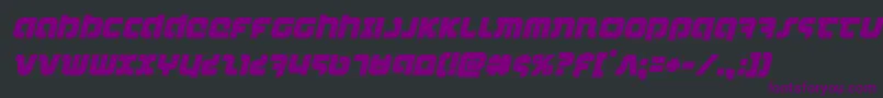 combatdroidital Font – Purple Fonts on Black Background