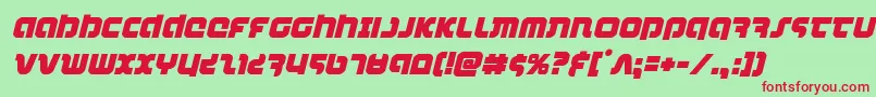 combatdroidital Font – Red Fonts on Green Background