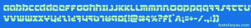 combatdroidlaser Font – Green Fonts on Blue Background