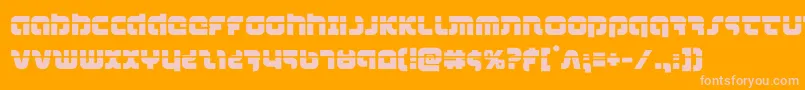 combatdroidlaser Font – Pink Fonts on Orange Background