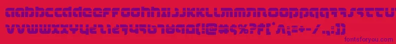 combatdroidlaser Font – Purple Fonts on Red Background